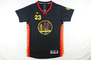 Maillot De Basket Golden State Warriors Draymond Vert 23 Year of The Monkey Manches Courtes Noir